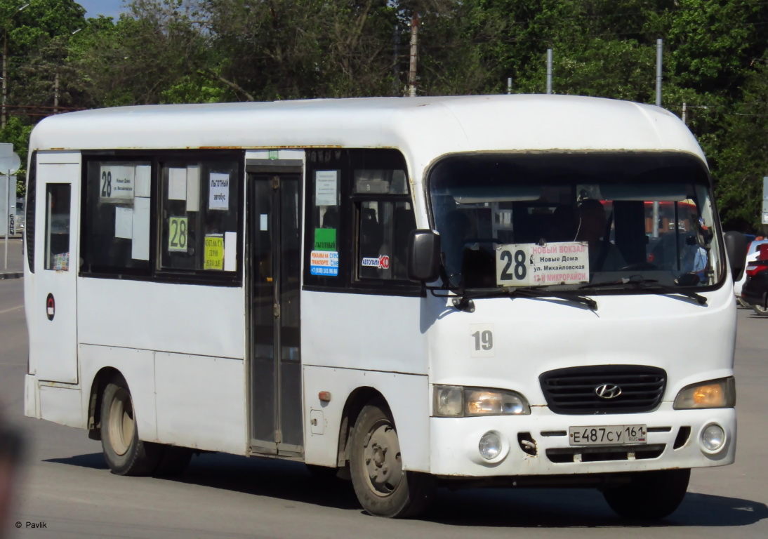 Ростовская область, Hyundai County LWB C09 (ТагАЗ) № Е 487 СУ 161