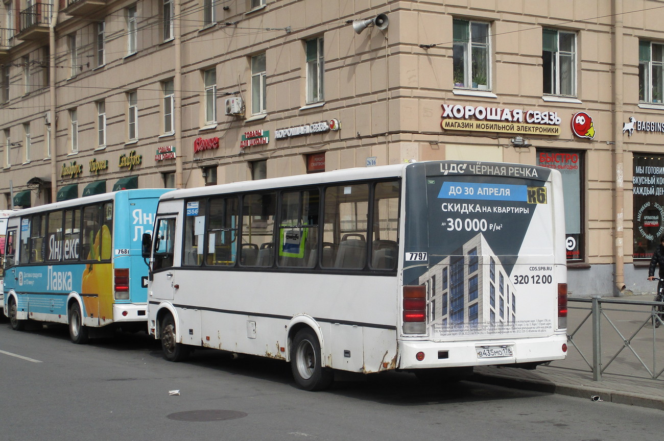Санкт-Петербург, ПАЗ-320412-05 № 7797
