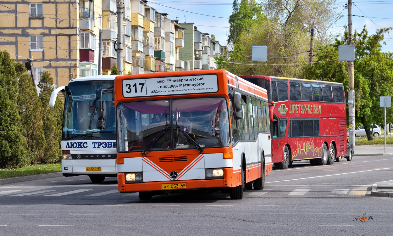 Lipetsk region, Mercedes-Benz O405N2 Nr. АК 053 48; Lipetsk region, Setra S328DT Nr. Н 861 ТУ 48