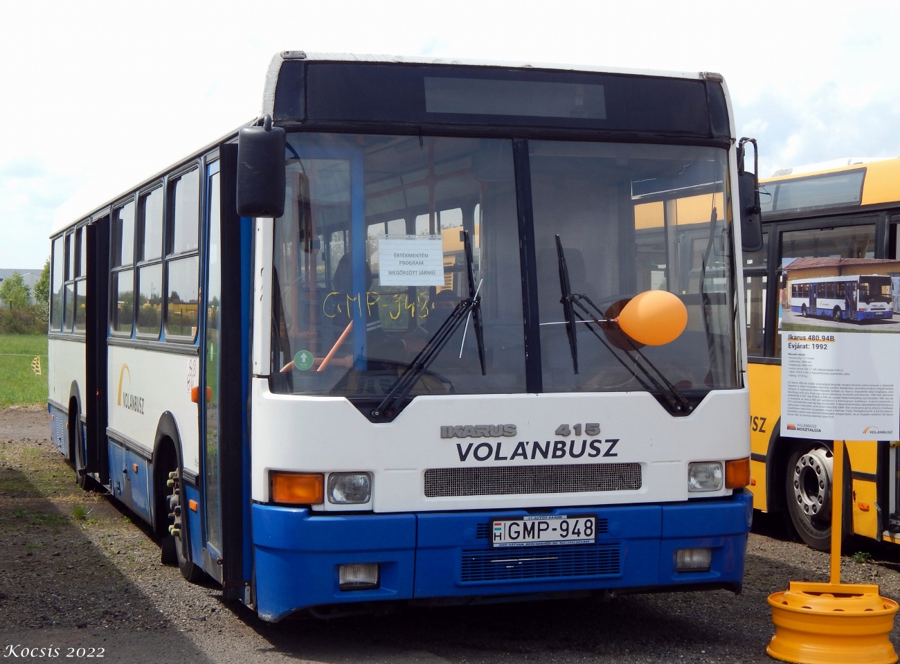 Венгрия, Ikarus 480.94B № GMP-948; Венгрия — 1. Volánbusz Retro Nap, Hatvan (2022)