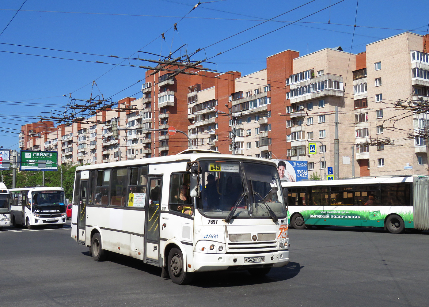 Санкт-Петербург, ПАЗ-320412-05 № 7697