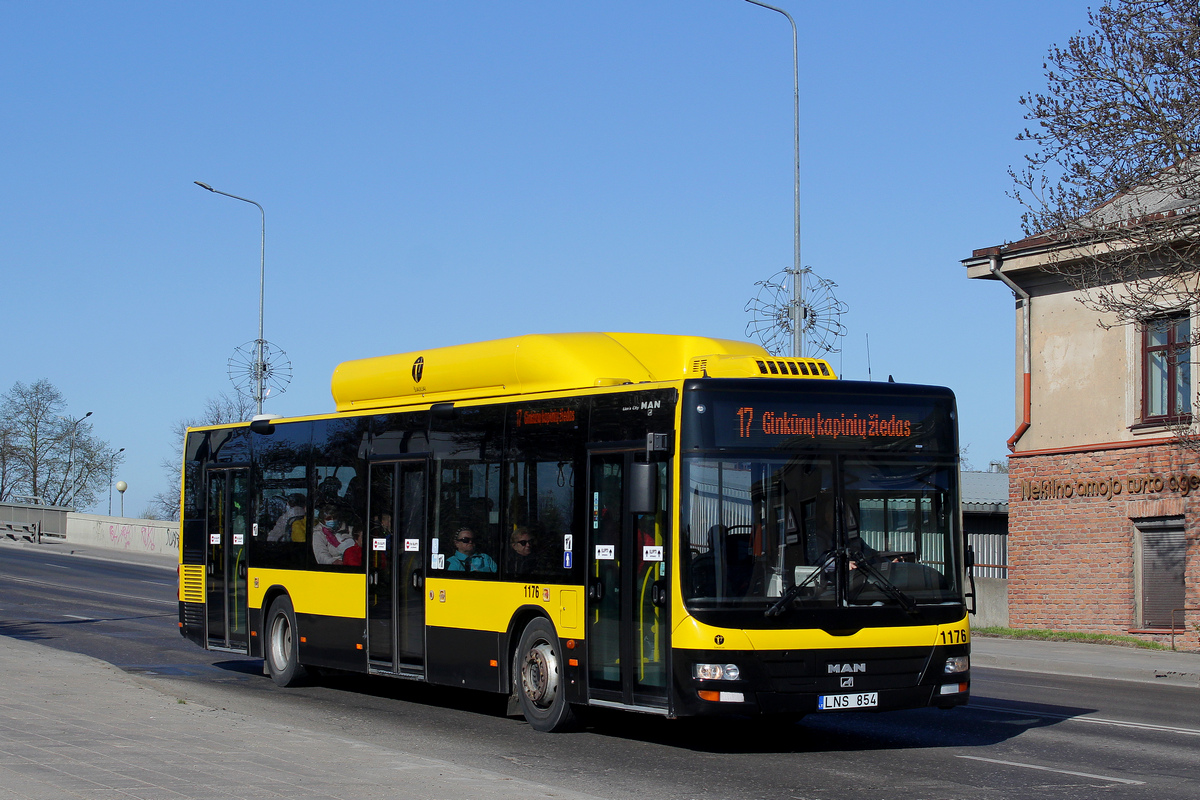 Литва, MAN A21 Lion's City NL243 CNG № 1176