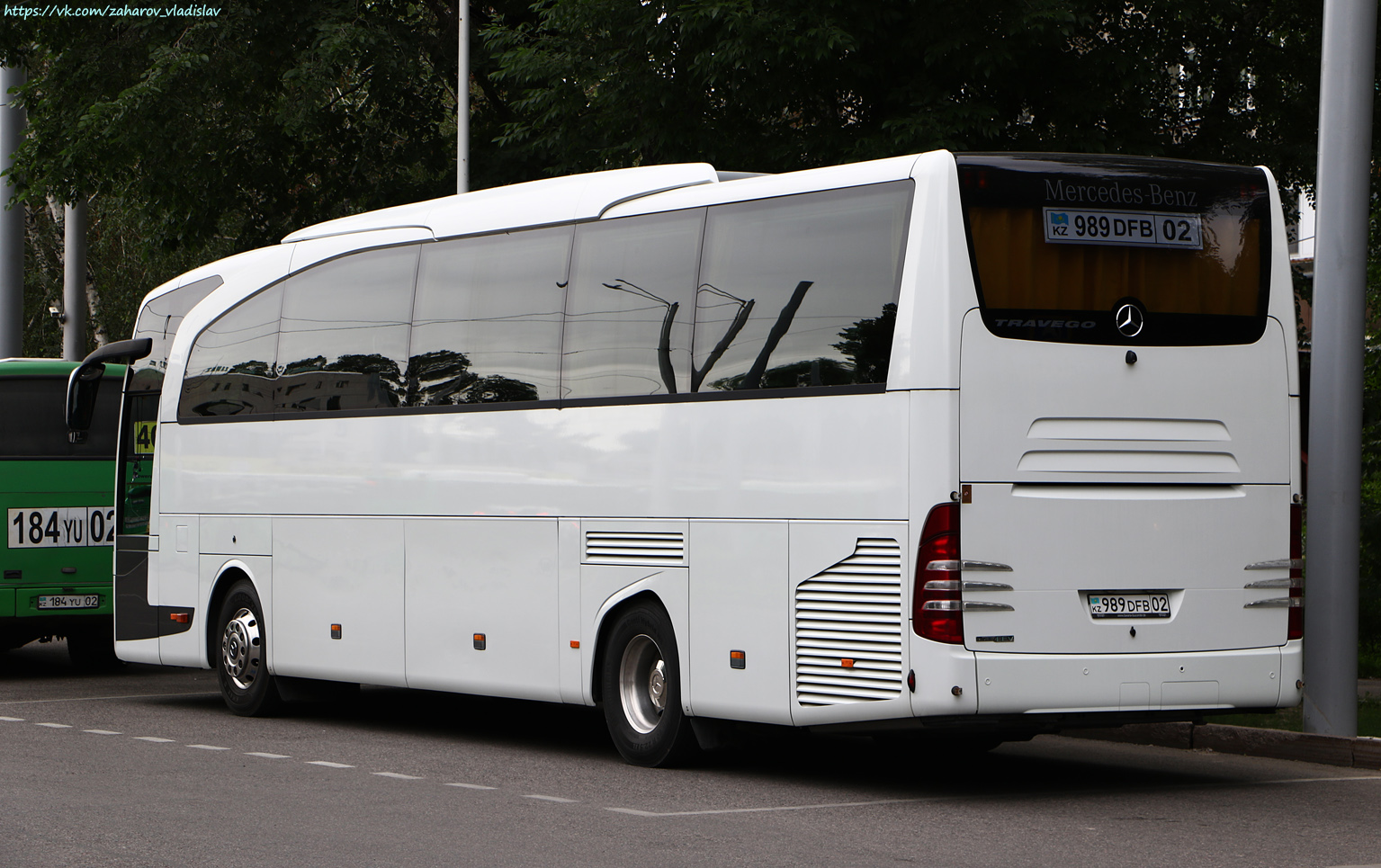 Almaty, Mercedes-Benz Travego II 15RHD facelift Nr. 989 DFB 02