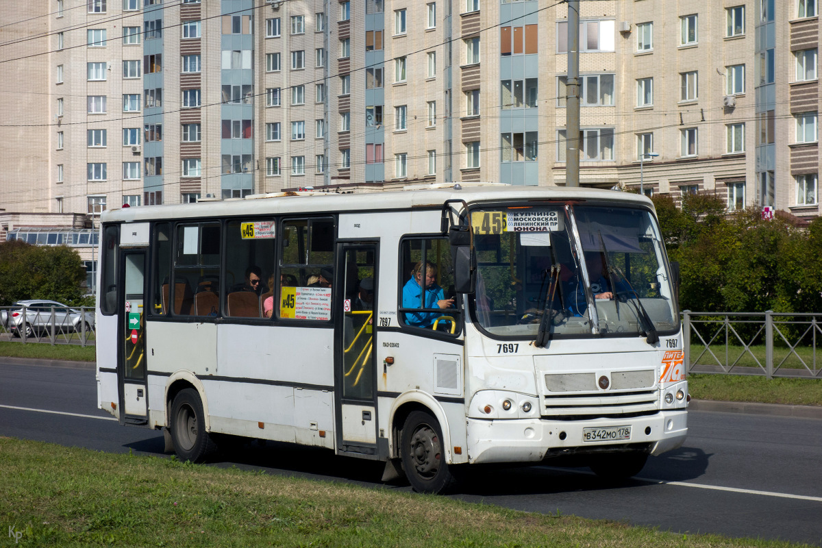 Санкт-Петербург, ПАЗ-320412-05 № 7697