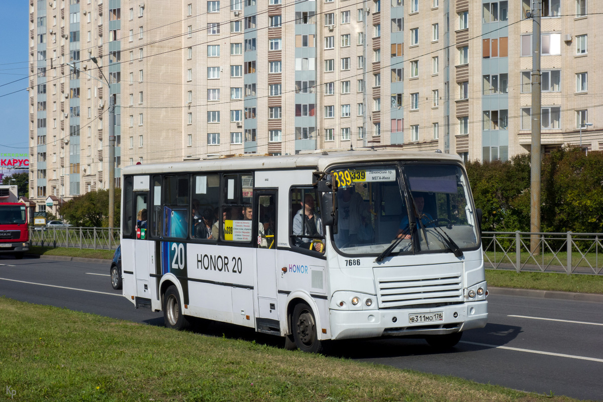 Санкт-Петербург, ПАЗ-320412-05 № 7686