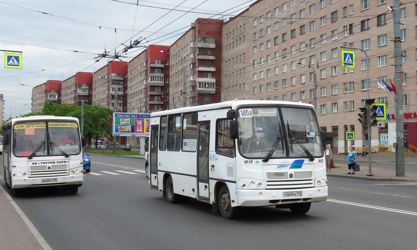 Санкт-Петербург, ПАЗ-320402-05 № В 648 ТС 178; Санкт-Петербург, ПАЗ-320302-11 № 9692