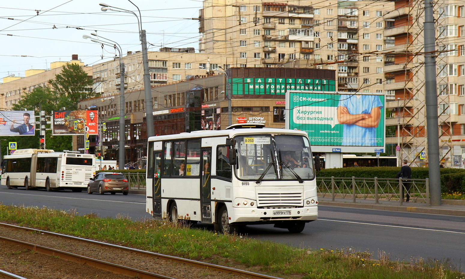 Санкт-Петербург, ПАЗ-320402-05 № 9195