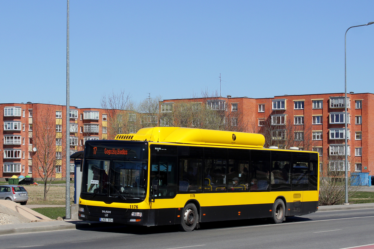 Литва, MAN A21 Lion's City NL243 CNG № 1176