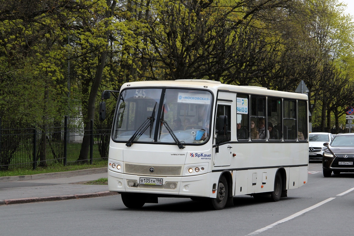 Sanktpēterburga, PAZ-320402-05 "Vector" № В 135 ТН 198