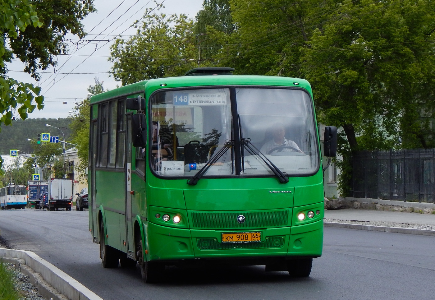 Свердловская область, ПАЗ-320412-04 "Вектор" № КМ 908 66