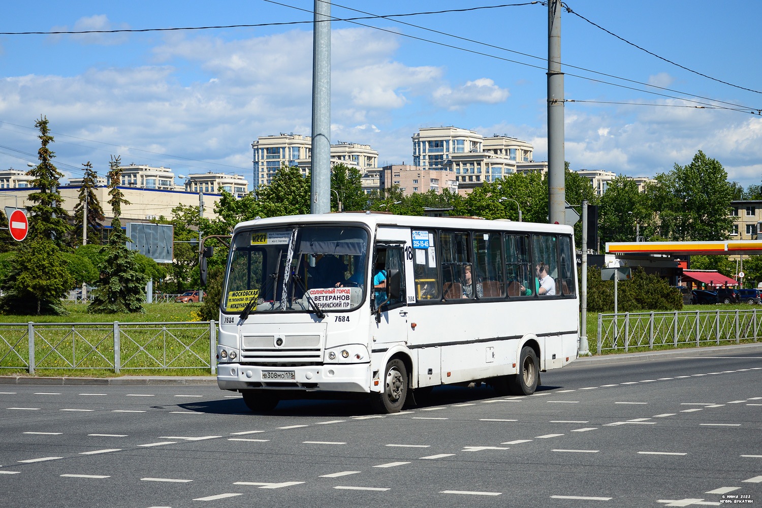 Санкт-Петербург, ПАЗ-320412-05 № 7684