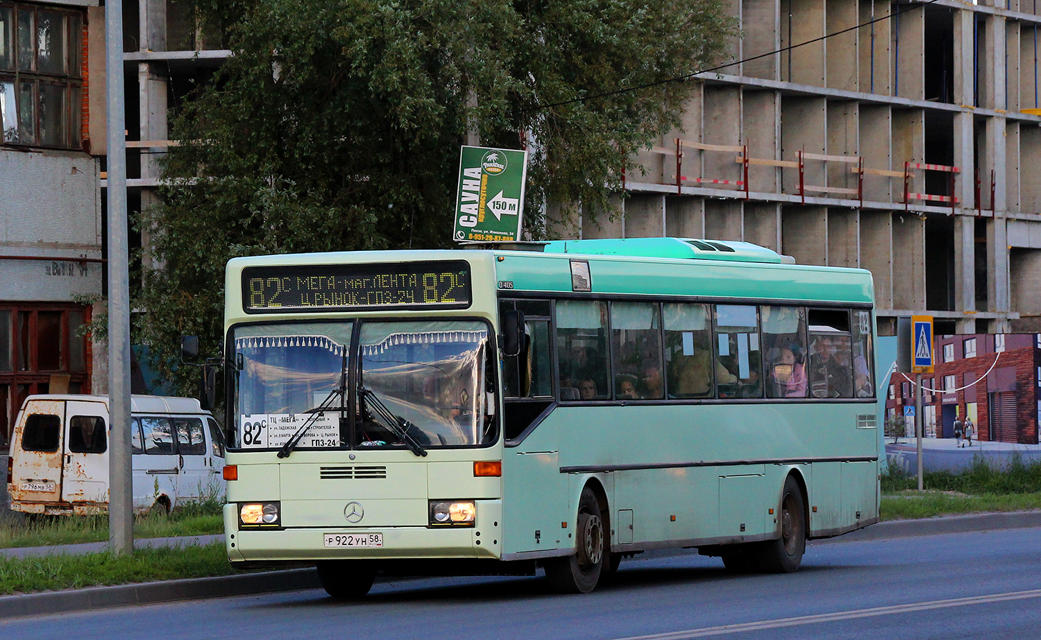 Пензенская область, Mercedes-Benz O405 № Р 922 УН 58