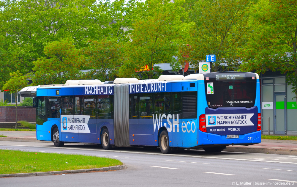 Мекленбург-Передняя Померания, Mercedes-Benz Citaro C2 G № 281