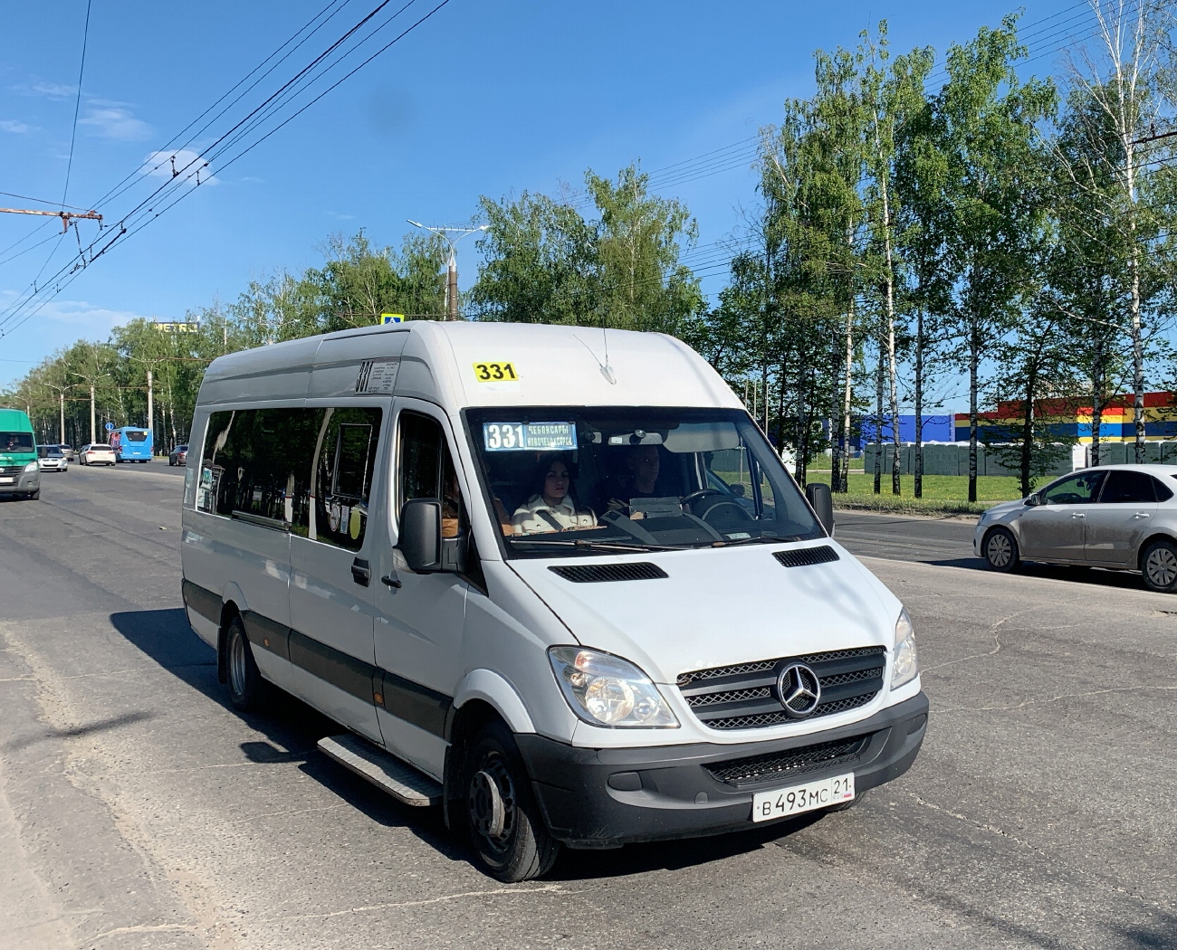 Чувашия, Луидор-22360C (MB Sprinter) № В 493 МС 21