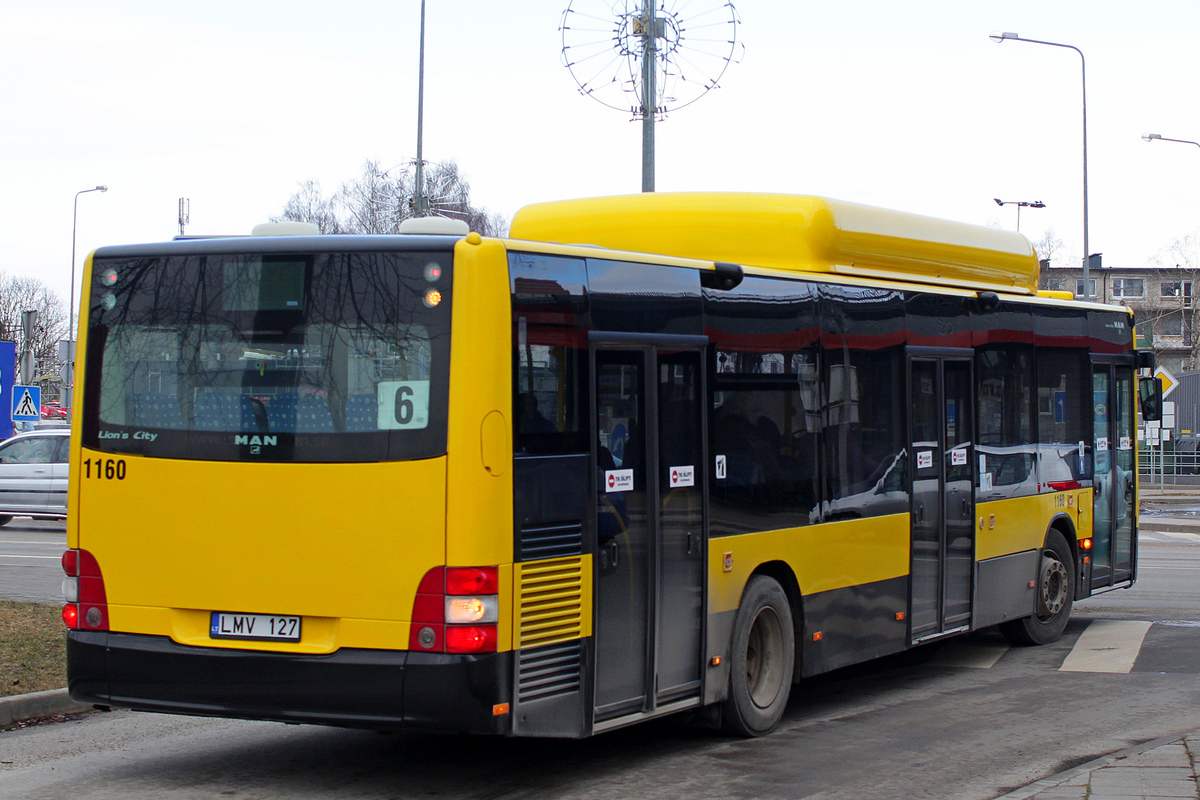 Литва, MAN A21 Lion's City NL243 CNG № 1160