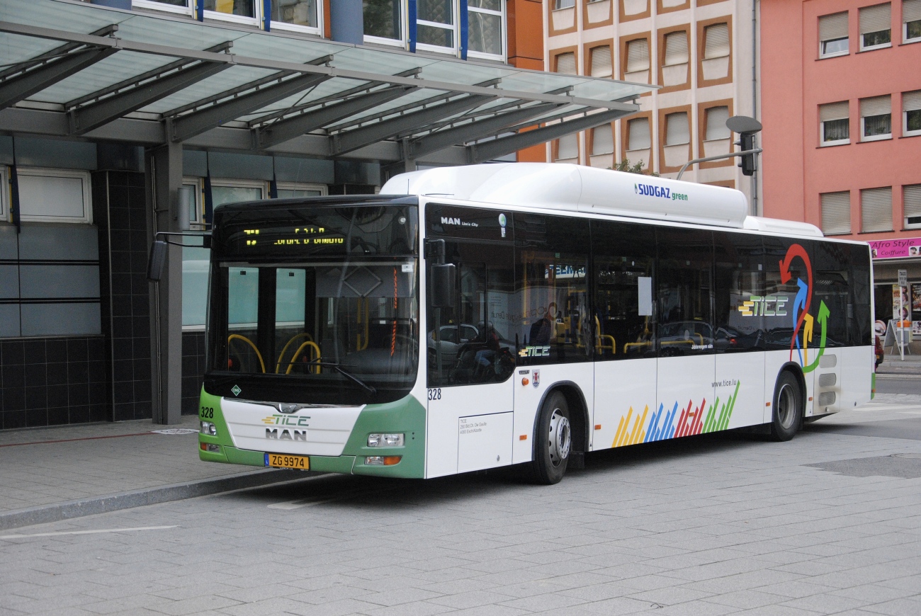 Люксембург, MAN A21 Lion's City NL313 CNG № 328