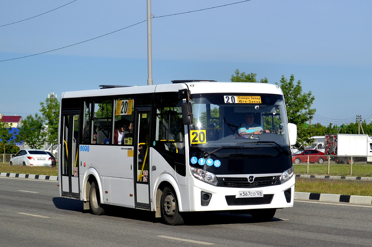 Stavropol Krai, PAZ-320436-04 "Vector Next" Nr. К 567 СО 126