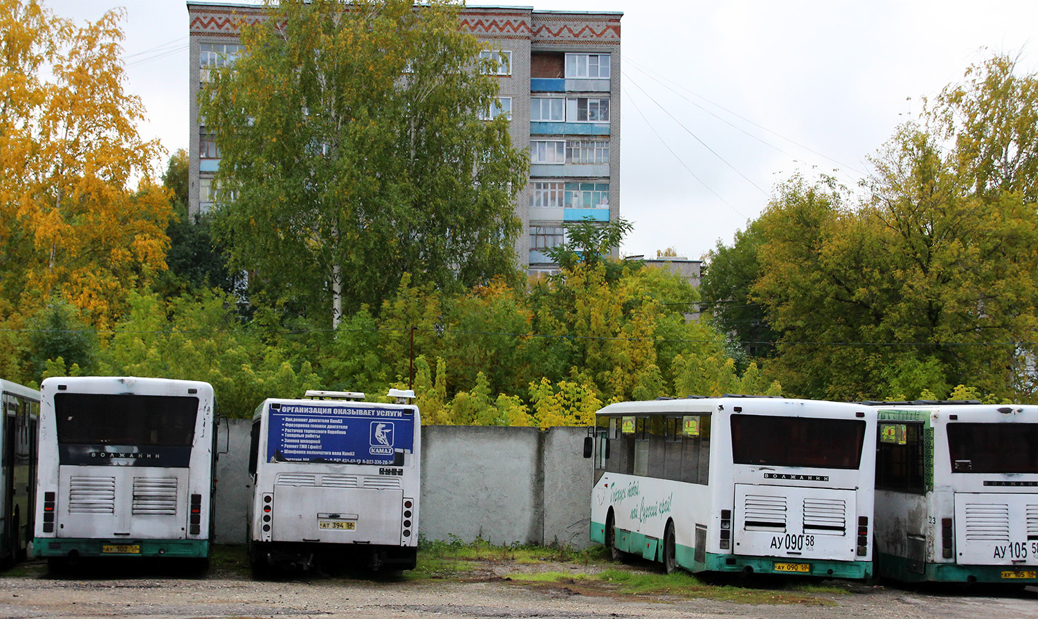 Penza region, Volzhanin-5270-10-04 № 3211; Penza region, LiAZ-5256.45-01 № АТ 394 58; Penza region, Volzhanin-5270-10-04 № 2142