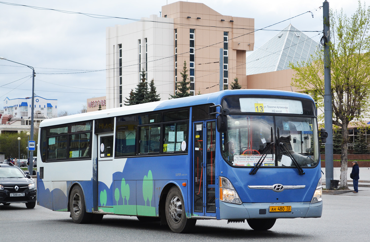 Тюменская область, Hyundai New Super AeroCity 1F/L № АН 480 72