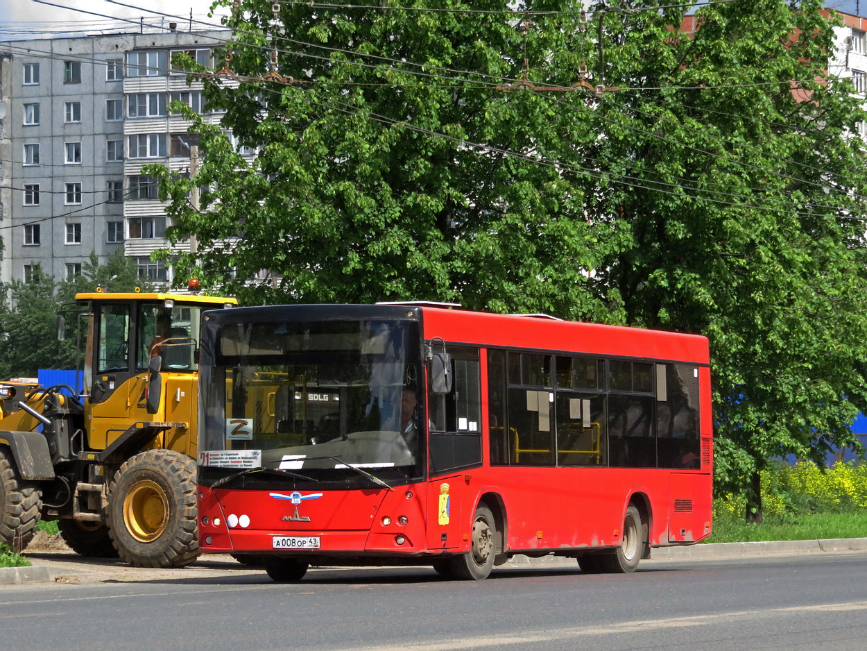 Кировская область, МАЗ-206.068 № А 008 ОР 43