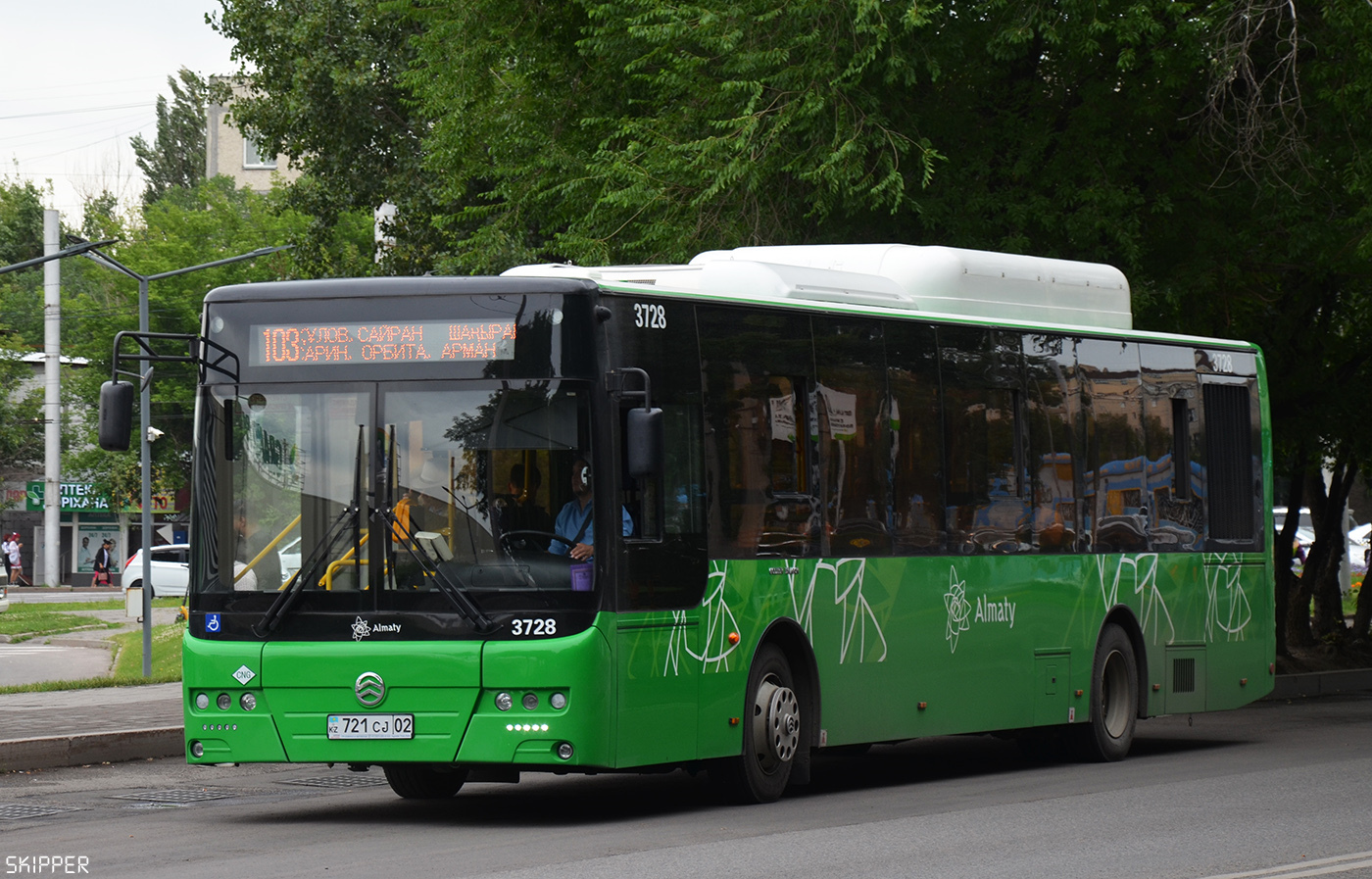 Алматы, Golden Dragon XML6125CN (Hyundai Trans Auto) № 3728