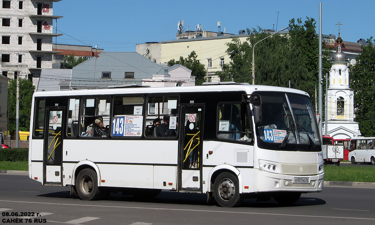 Ярославская область, ПАЗ-320412-05 "Вектор" № Е 937 МО 76