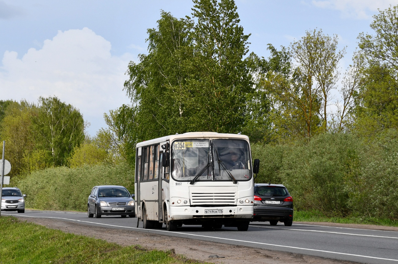 Санкт-Петербург, ПАЗ-320412-05 № 9102