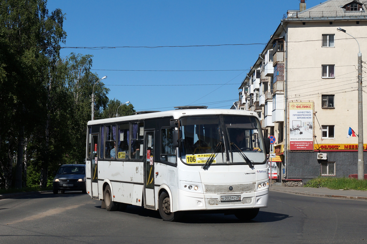 Архангельская область, ПАЗ-320412-04 "Вектор" № К 002 РС 29