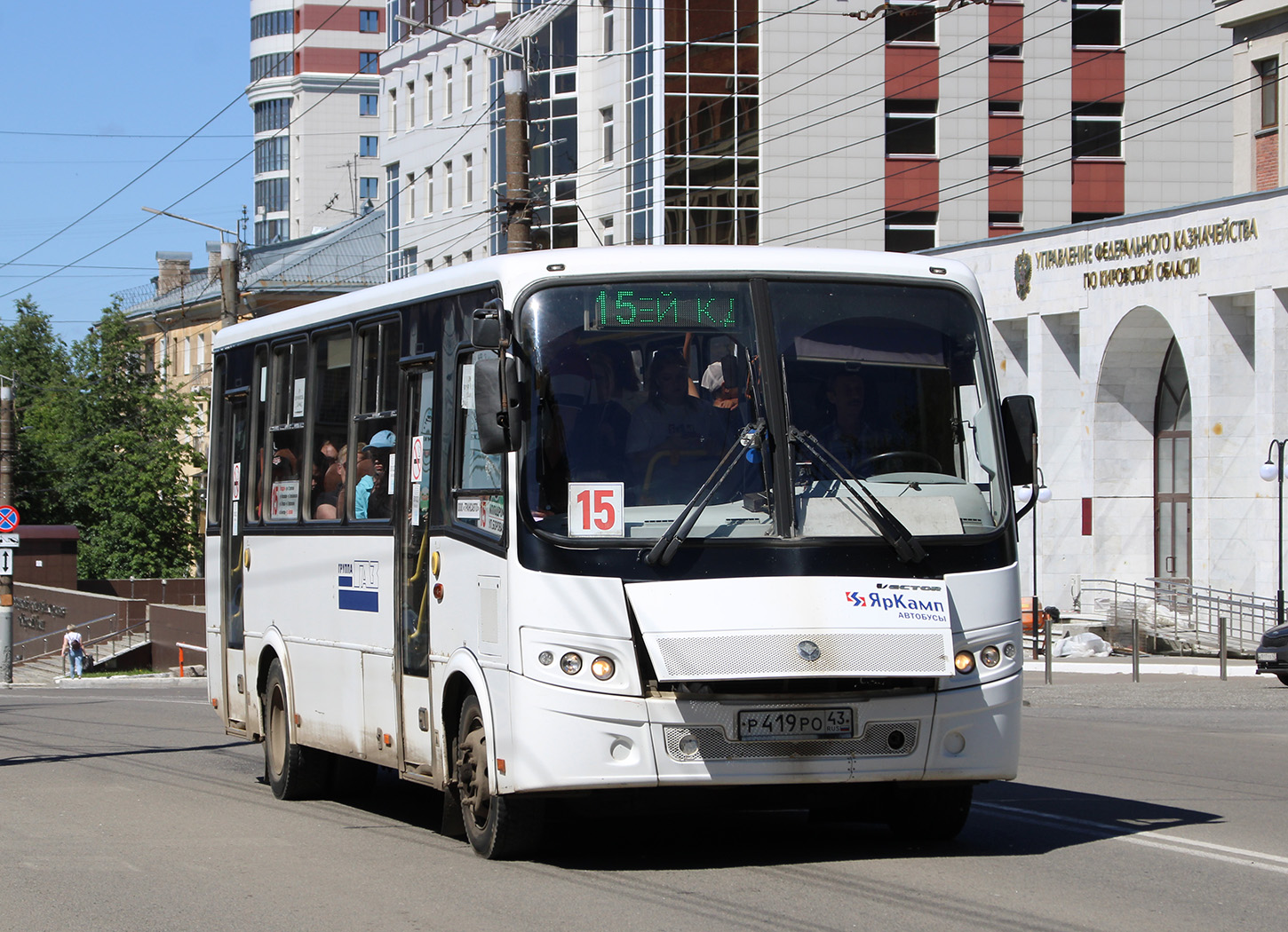 Кировская область, ПАЗ-320412-05 "Вектор" № Р 419 РО 43