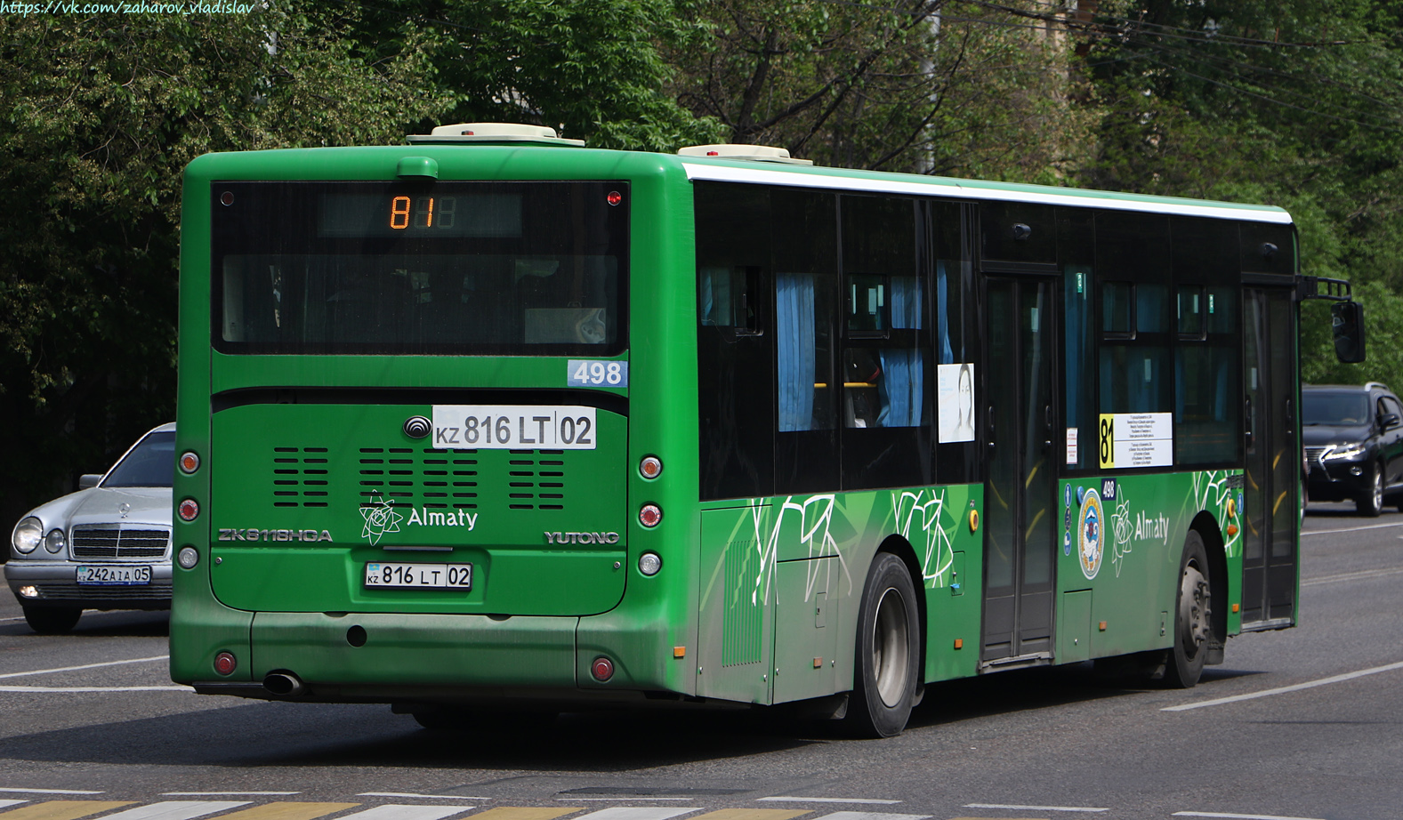 Алматы, Yutong ZK6118HGA № 498