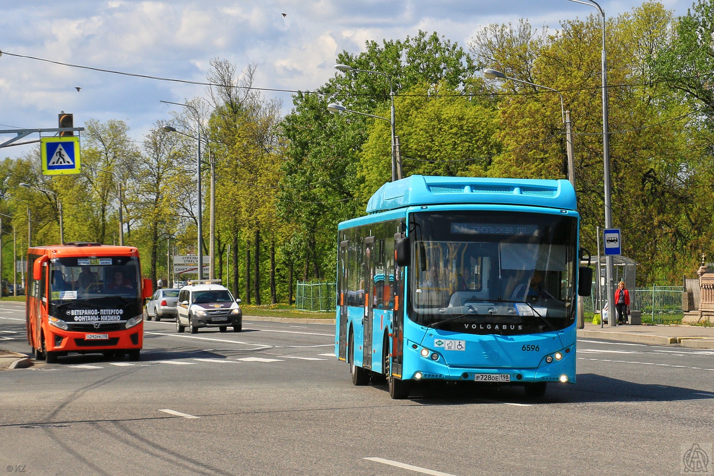 Санкт-Пецярбург, Volgabus-5270.G4 (CNG) № 6596