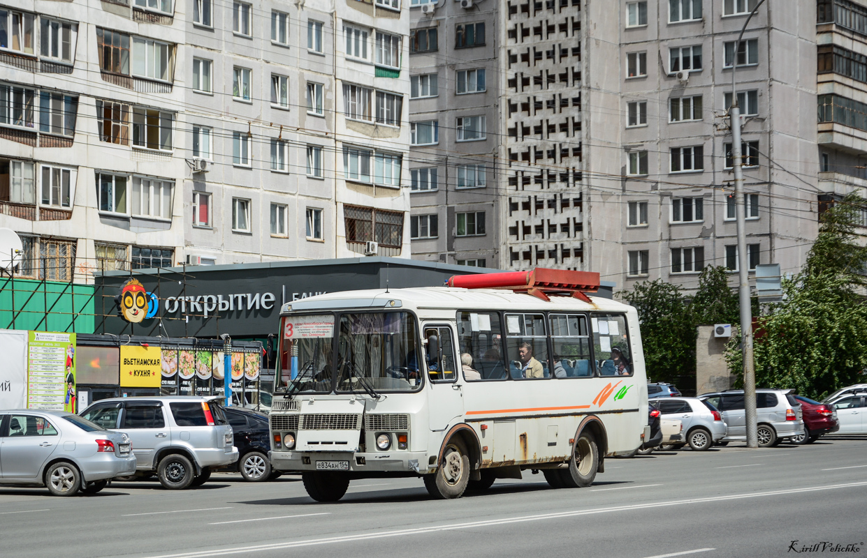 Новосибирская область, ПАЗ-32054 № Е 834 АН 154