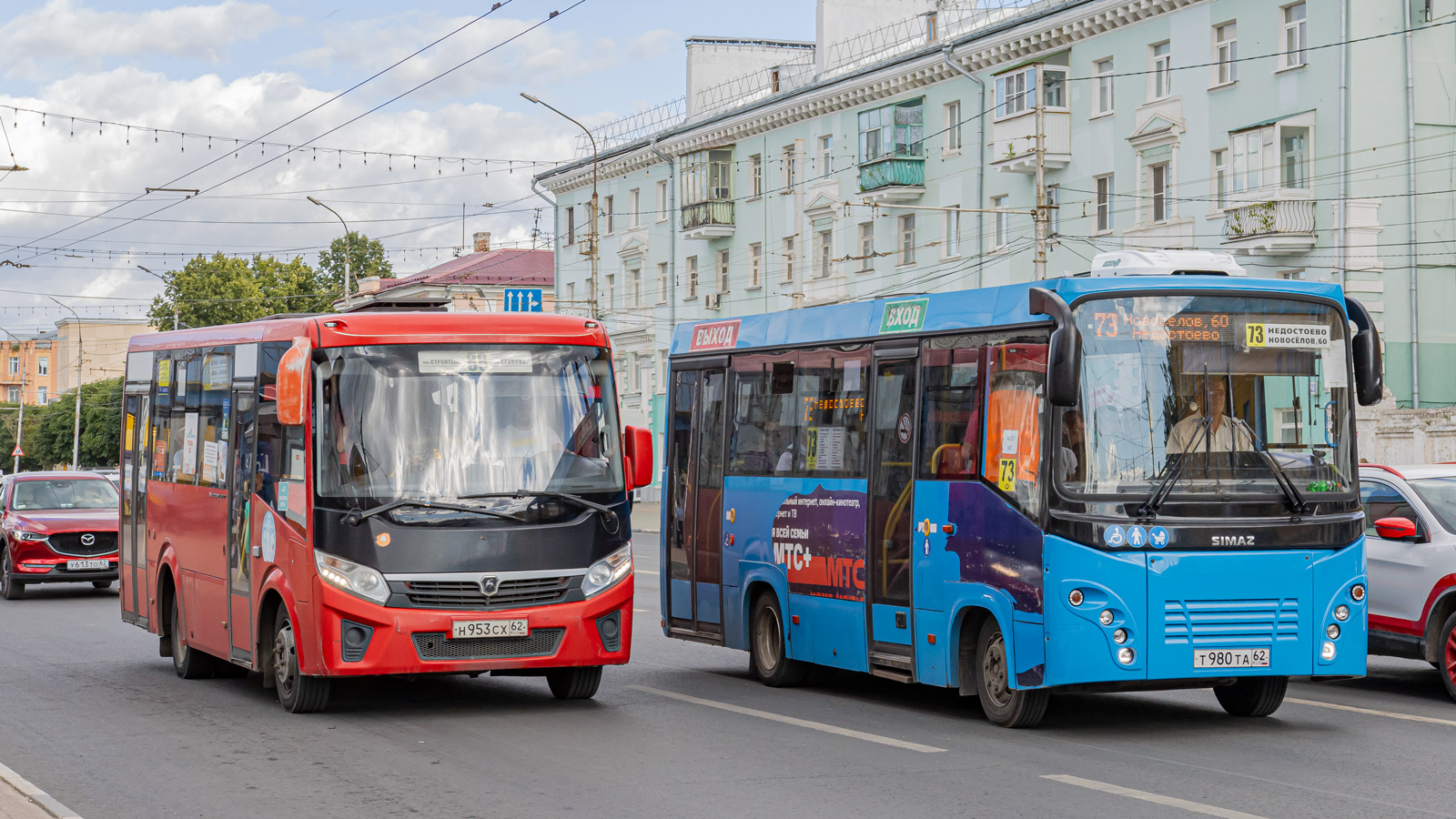 Ryazanská oblast, PAZ-320435-04 "Vector Next" č. 4; Ryazanská oblast, SIMAZ-2258 č. Т 980 ТА 62