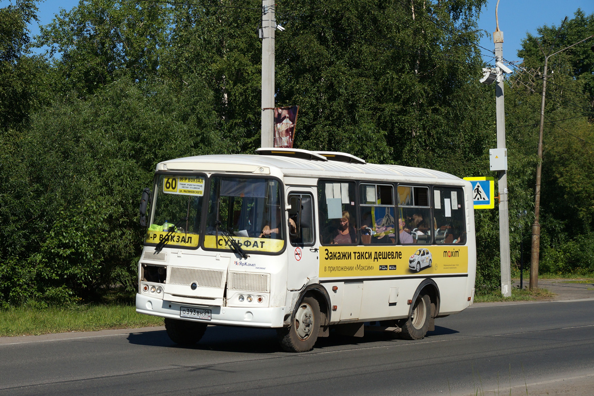 Архангельская область, ПАЗ-32054 № О 393 ВН 29