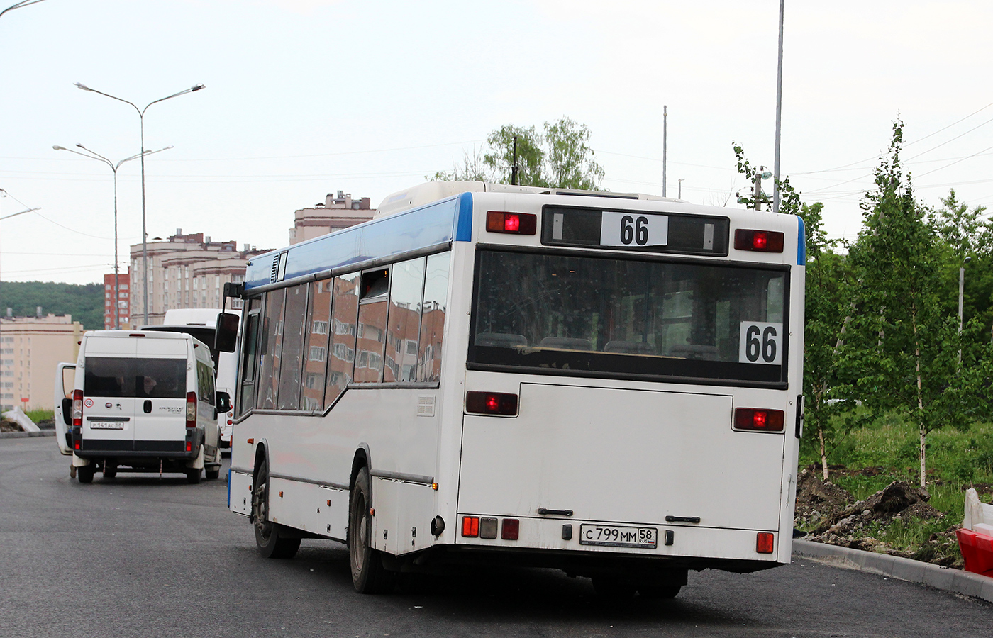 Пензенская область, Нижегородец-FST613 (FIAT Ducato) № Р 141 АС 58; Пензенская область, Mercedes-Benz O405N2 № С 799 ММ 58