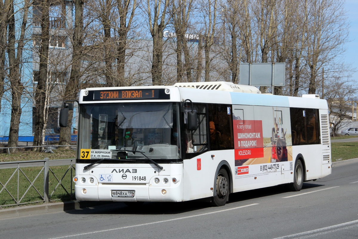 Санкт-Петербург, ЛиАЗ-5292.65 № В 848 ХА 198