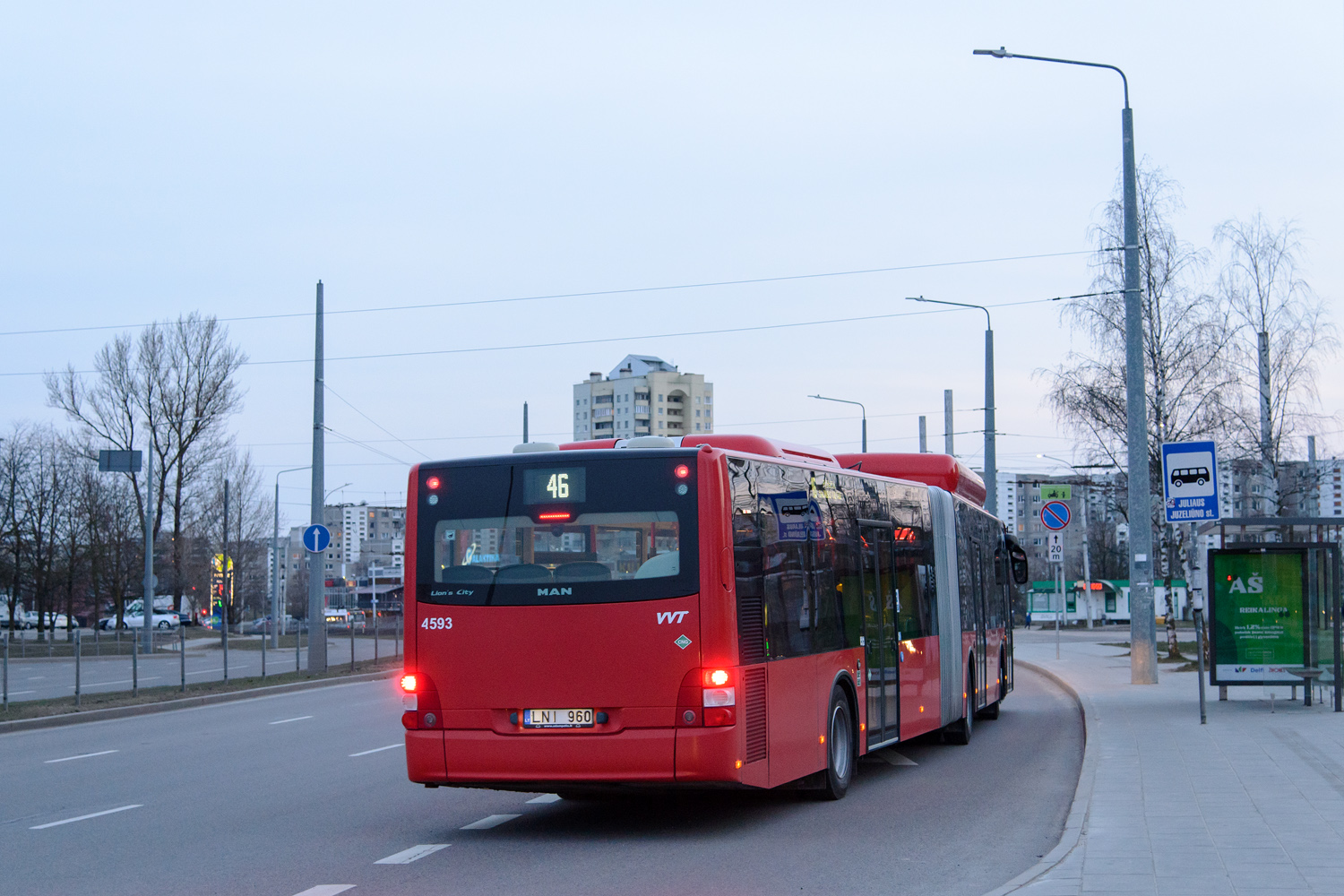 Литва, MAN A23 Lion's City G NG313 CNG № 4593