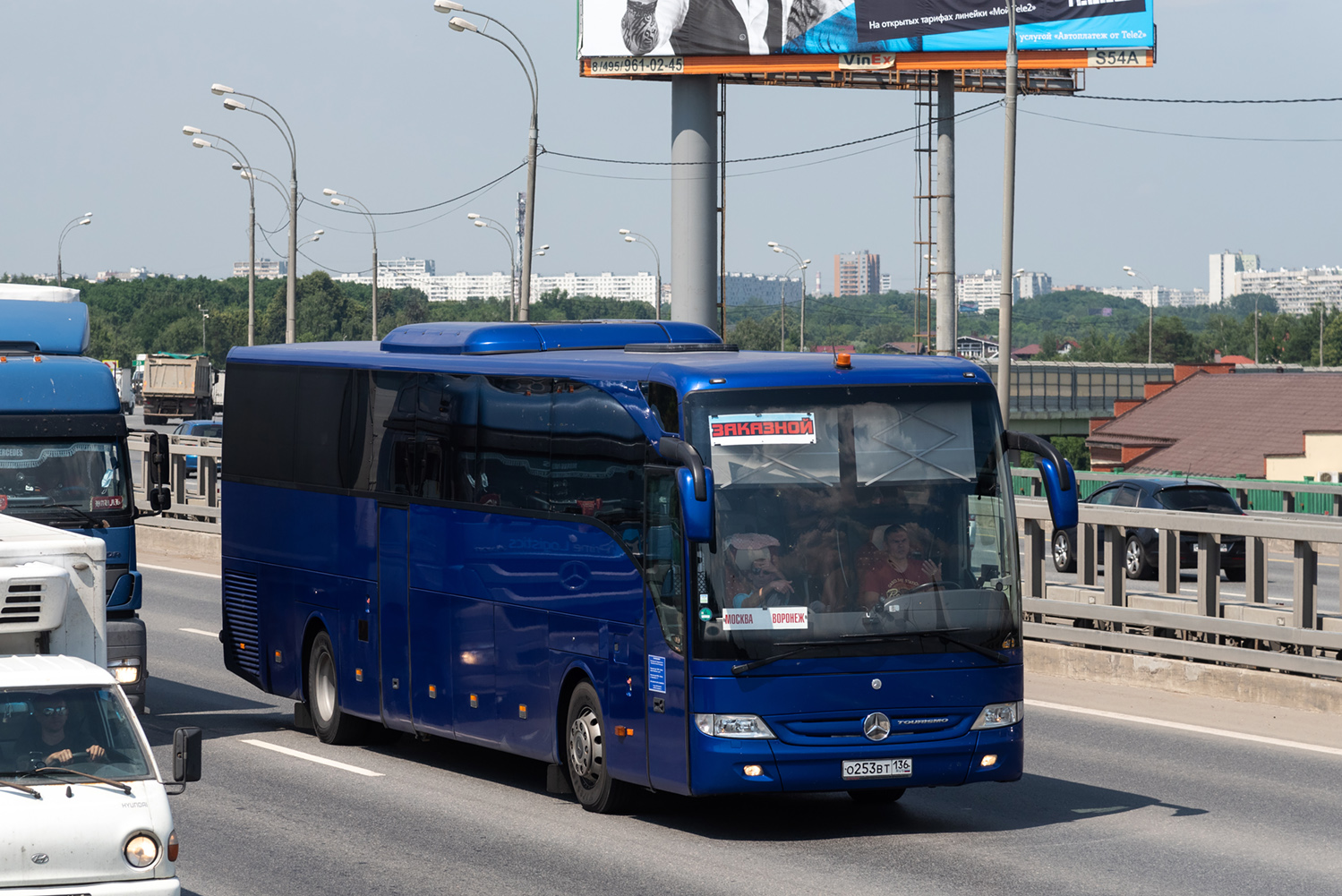 Воронежская область, Mercedes-Benz Tourismo II M/2 16RHD № О 253 ВТ 136