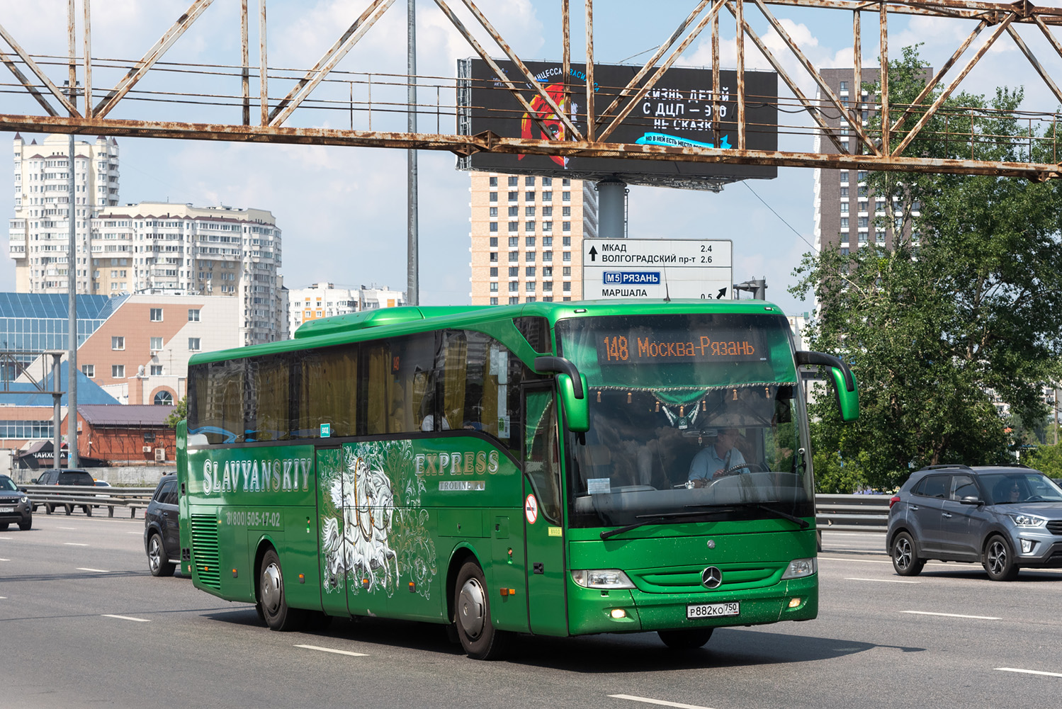 Москва, Mercedes-Benz Tourismo II 15RHD № Р 882 КО 750