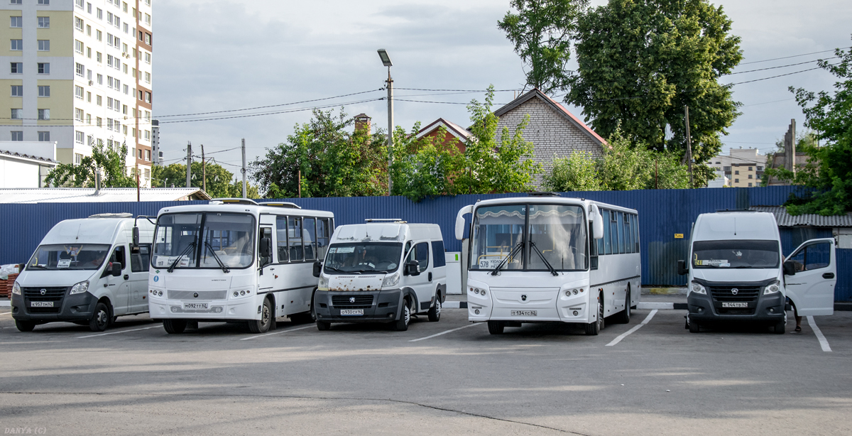 Рязанская область, ПАЗ-320302-33 "Вектор" № М 092 ТТ 62; Рязанская область, IRITO Boxer L4H2 (Z8P) № О 930 СУ 62; Рязанская область, КАвЗ-4238-61 № Т 134 ТС 62; Рязанская область, ГАЗ-A65R52 Next № К 144 ТВ 62