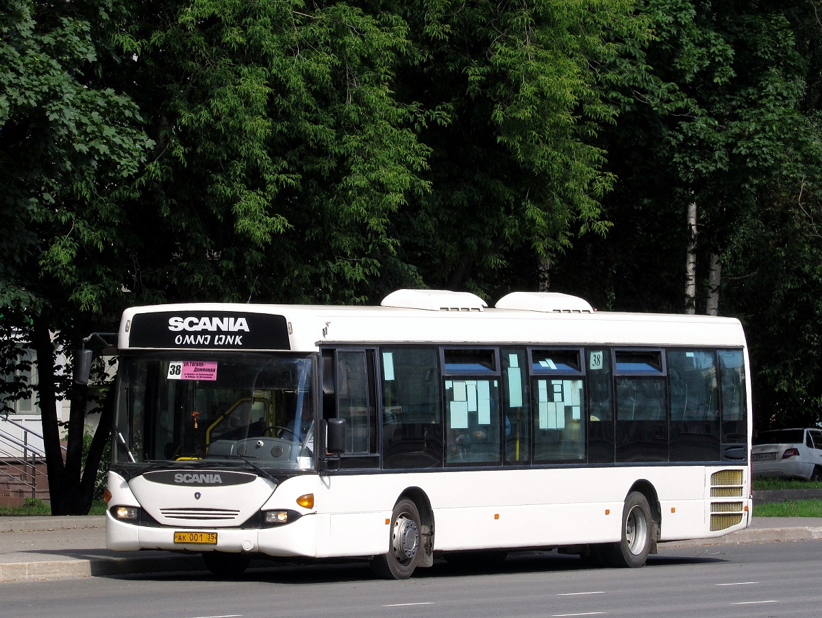 Вологодская область, Scania OmniLink I (Скания-Питер) № АК 001 35