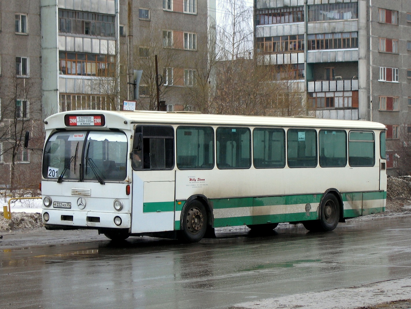 Вологодская область, Mercedes-Benz O305 № Р 222 НХ 35