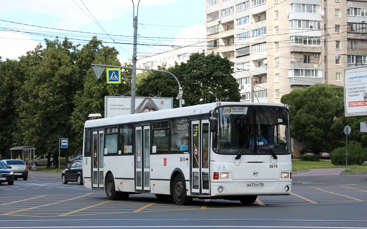 Санкт-Петербург, ЛиАЗ-5293.53 № 3616