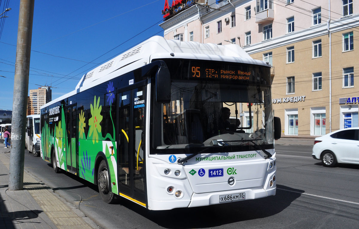 Omsk region, LiAZ-5292.67 (CNG) Nr. 1412