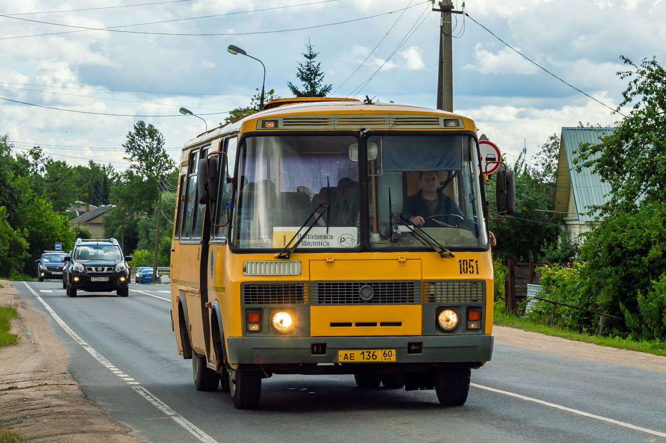 Псковская область, ПАЗ-32053-110-77 № 1051