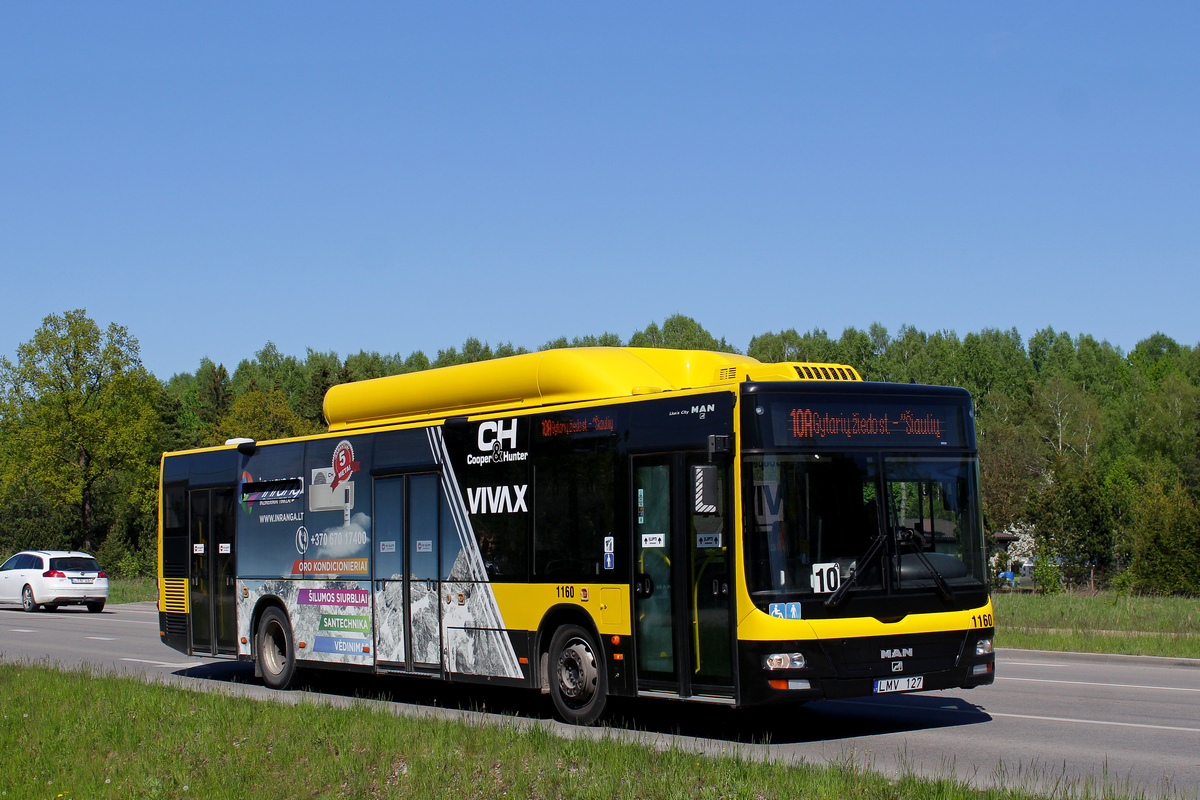 Литва, MAN A21 Lion's City NL243 CNG № 1160