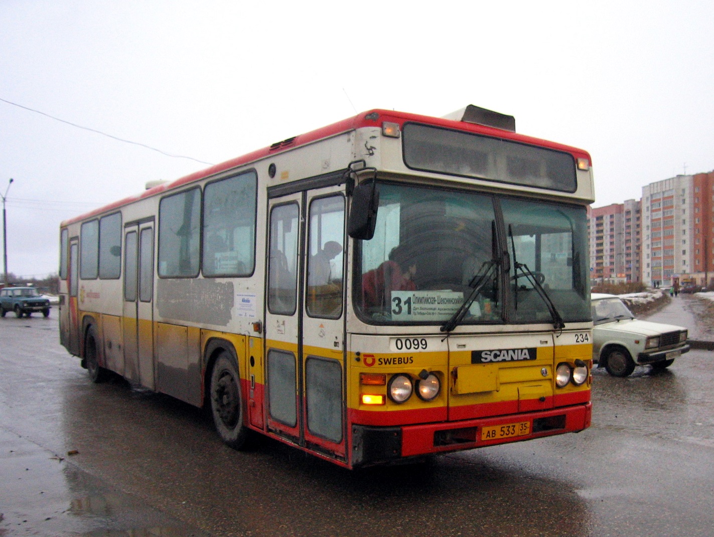 Вологодская область, Scania CN113CLB № АВ 533 35