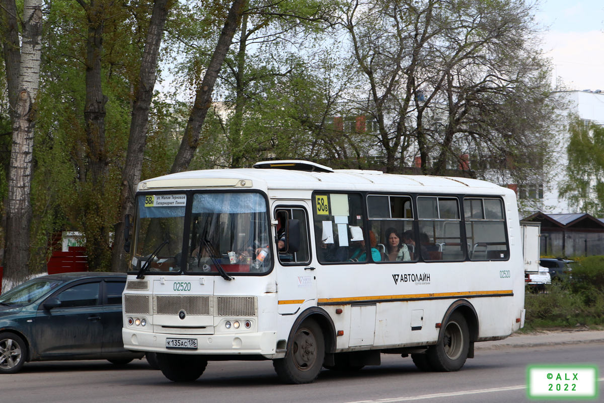 Воронежская область, ПАЗ-32054 № 02520