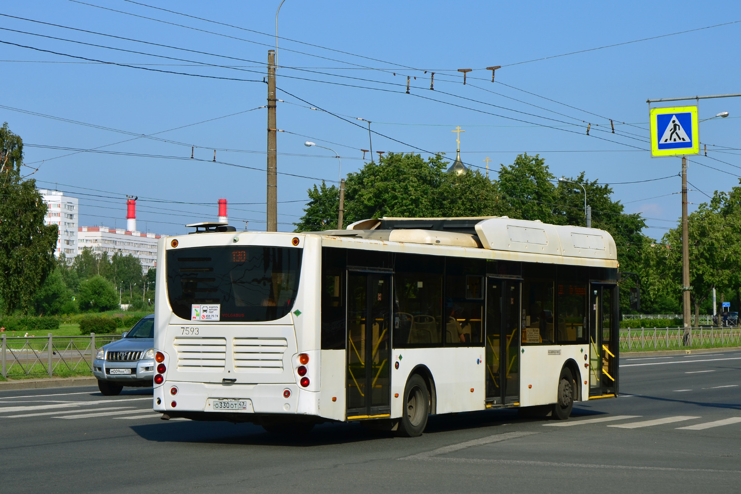 Санкт-Петербург, Volgabus-5270.G2 (CNG) № 7593