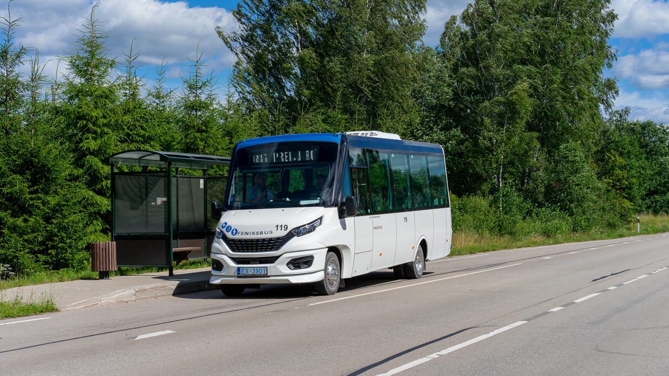 Латвия, Feniksbus FBI II 83M-E № 119